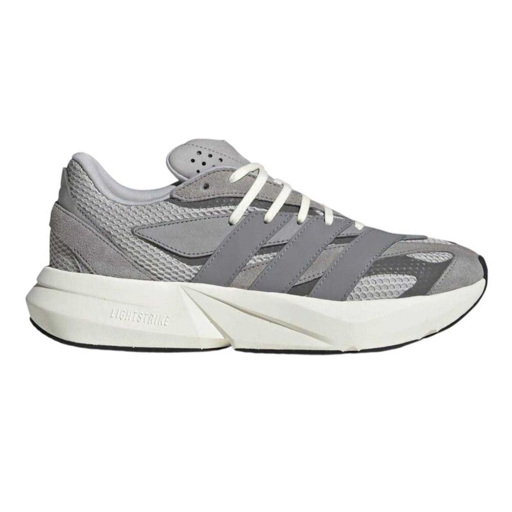 Adidas Mens Lightblaze Suede Sneakers / Gray/Metallic